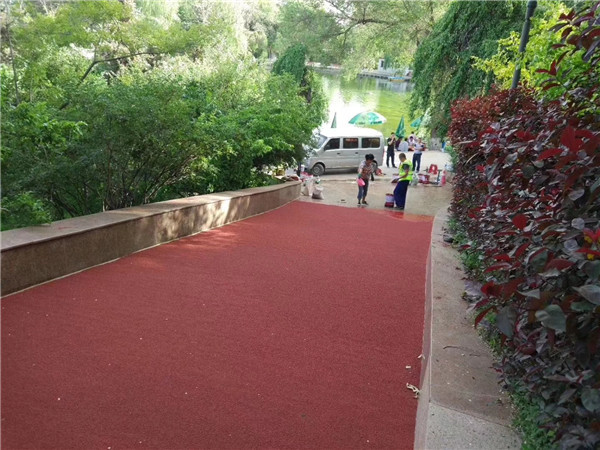 娄底彩色路面施工